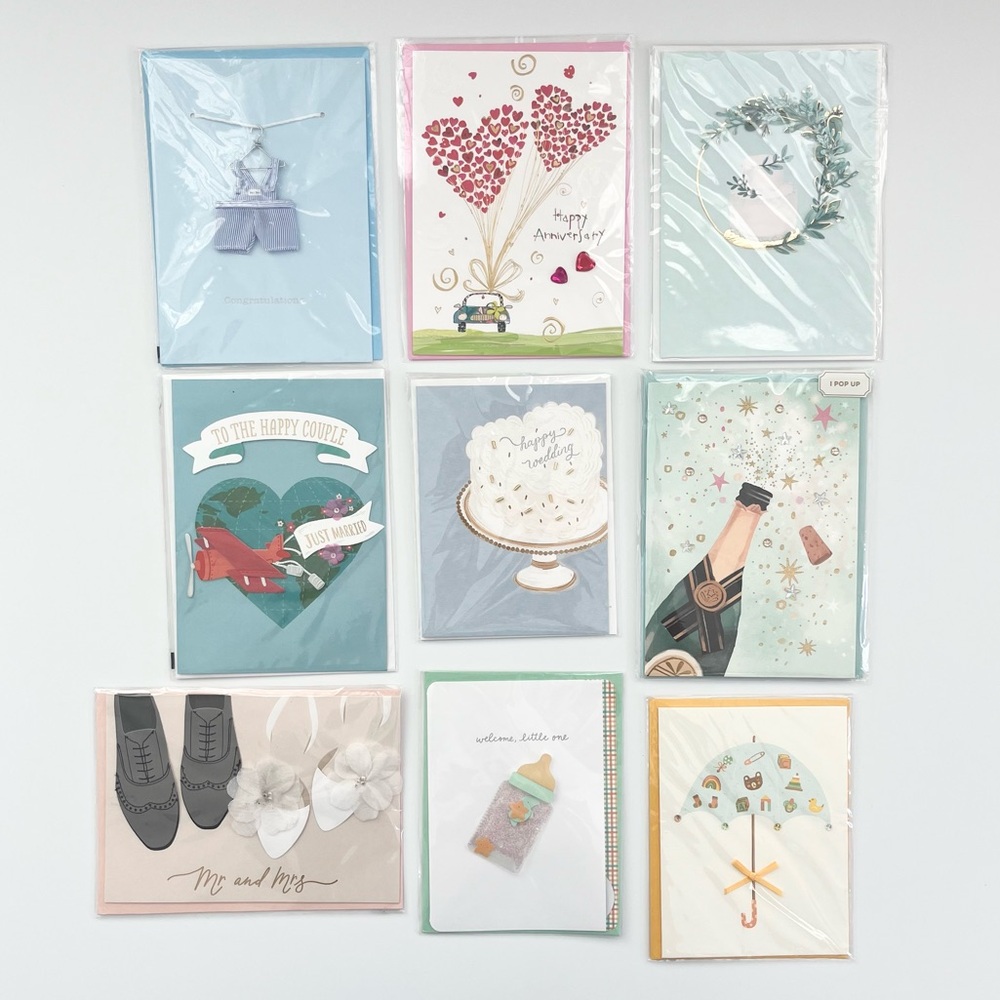 Papyrus Cards Lot Of 9